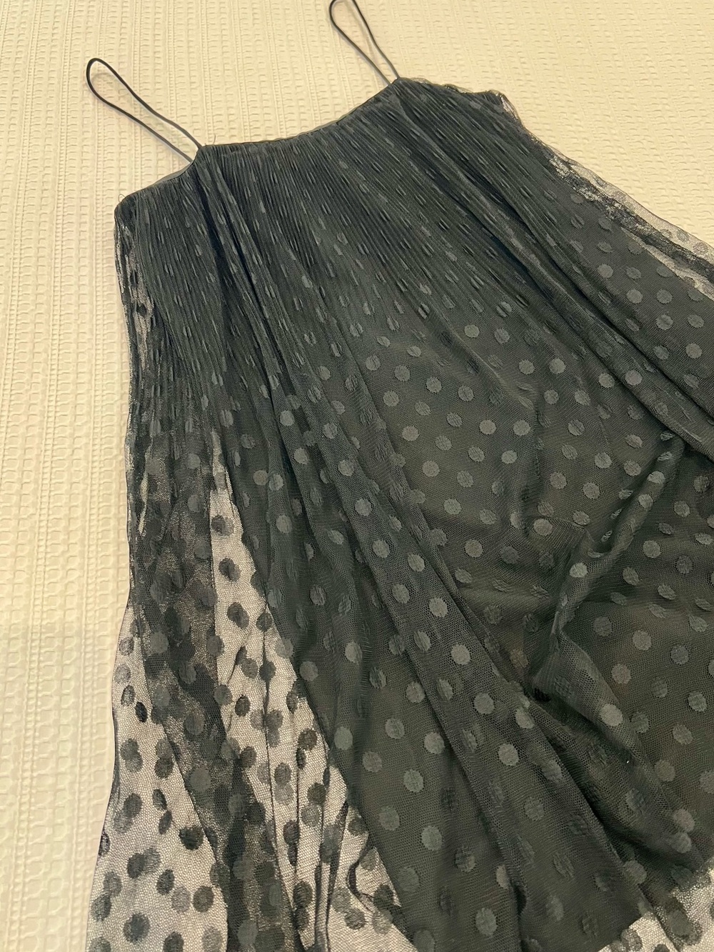 Zara Black Polka Dot Mini Dress